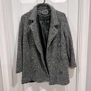 Ambiance Grey Blazer Coat